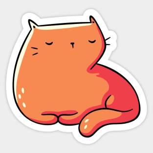 Orange Cat Sticker